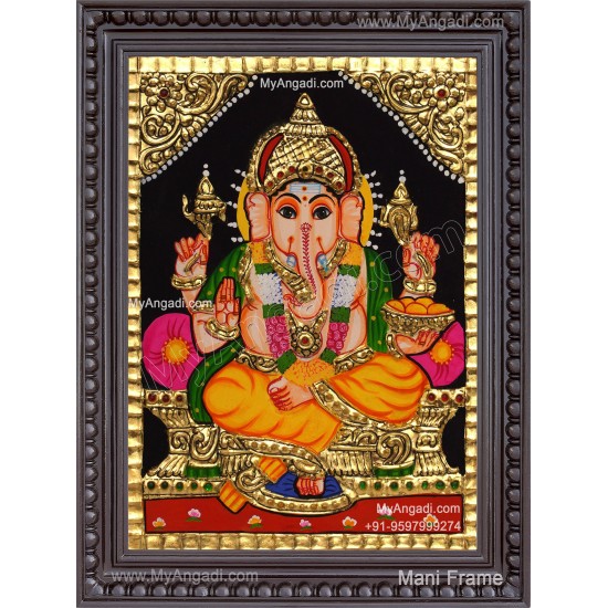 Ganapathi Tanjore Painting 