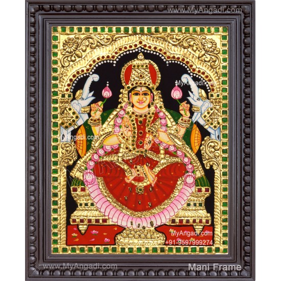 Gajalakshmi Tanjore Painting