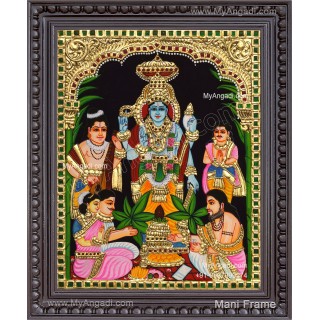 Sathya Narayana Swami Tanjore Painting