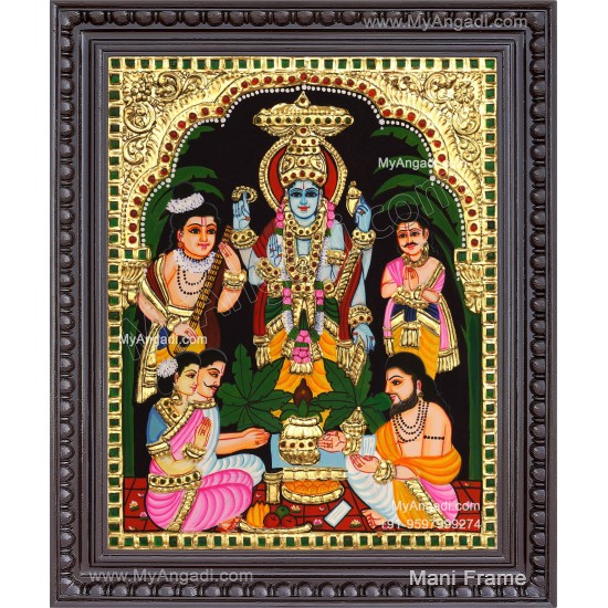 Sathya Narayana Swami Tanjore Painting
