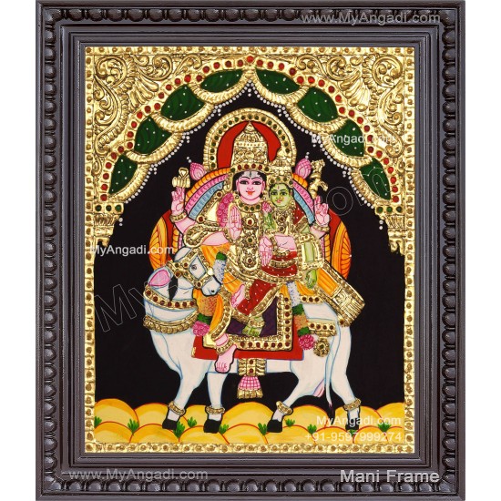 Pradhosam Sivan Parvathi Tanjore Painting