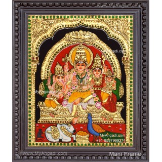 Shivan Family Tanjore Painting