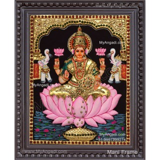 Gajalakshmi 2d Tanjore Painting