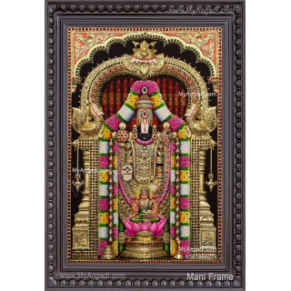 3D Balaji with Lakshmi Tanjore Painting