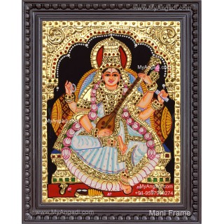 Saraswathi Tanjore Painting