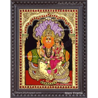 Lakshmi Narasimhar Tanjore Painting