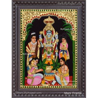 Sathya Narayana Swami Tanjore Painting