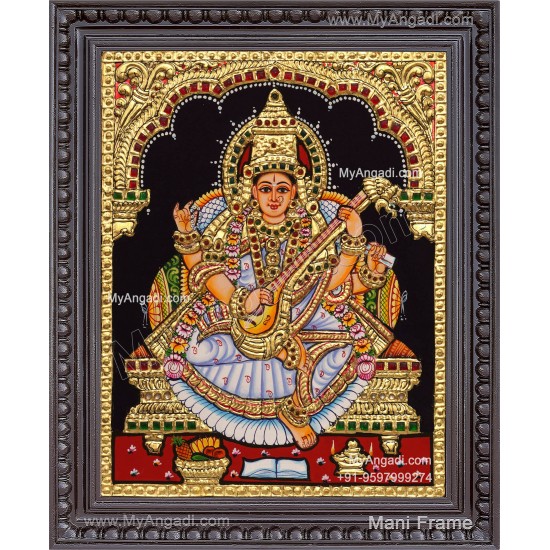 Saraswathi Tanjore Painting