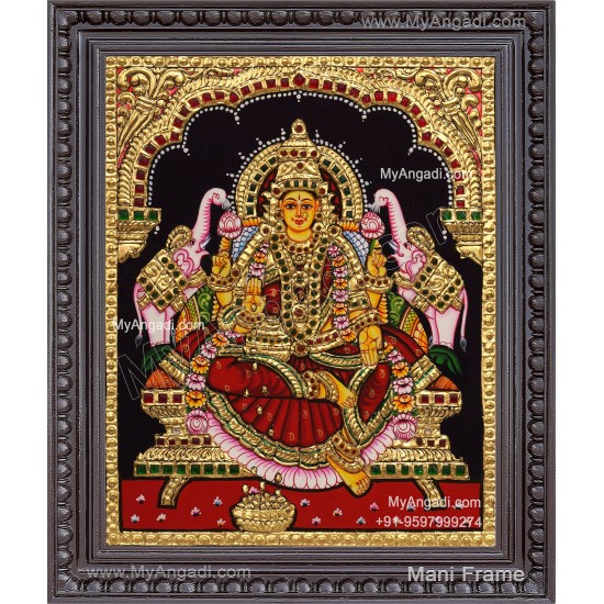 Gajalakshmi Tanjore Painting