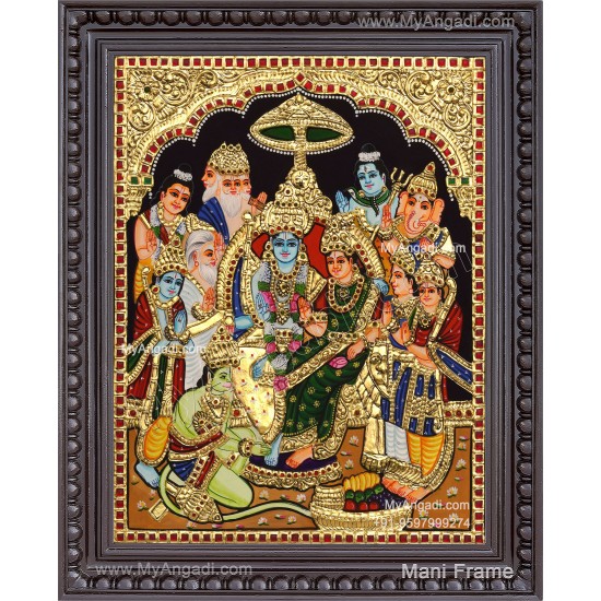 Ramar Pattabhisekam Tanjore Painting