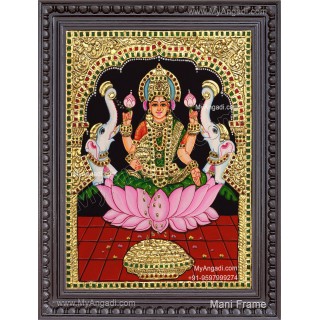 Gajalakshmi Tanjore Painting