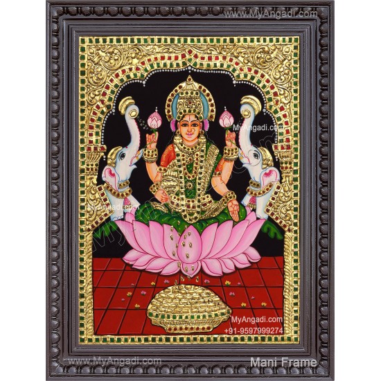 Gajalakshmi Tanjore Painting