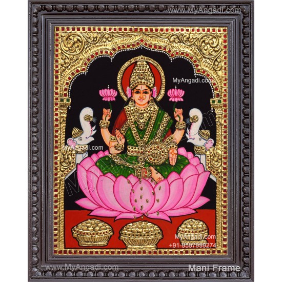 Gajalakshmi Tanjore Painting