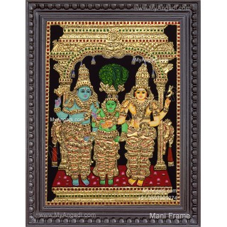 Girija Kalyanam - Tanjore Painting