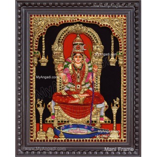 Kamatchi Amman 3D Tanjore Painting