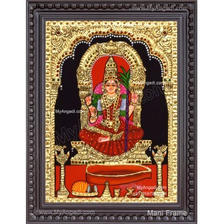 Kamatchi Amman Tanjore Painting