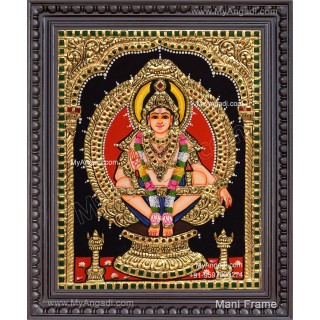 Iyyappa Swamy Tanjore Painting