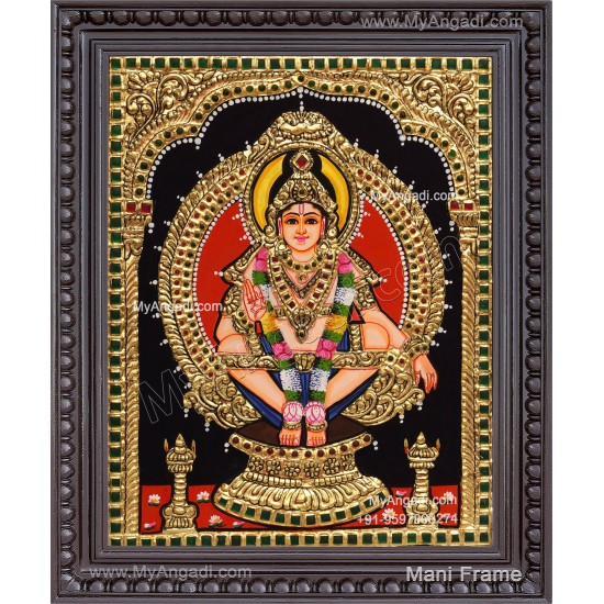 Iyyappa Swamy Tanjore Painting