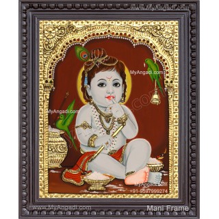 Butter Krishna Tanjore Painting