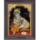 Butter Pot Krishna Tanjore Painting