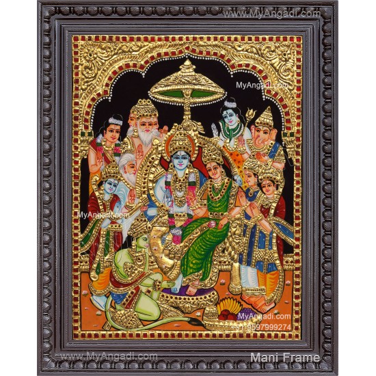 Ramar Pattabhisekam Tanjore Painting