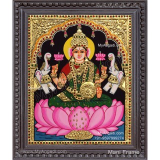 Gaja Lakshmi Tanjore Painting