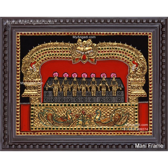 Saptha Kannigal Tanjore Painting