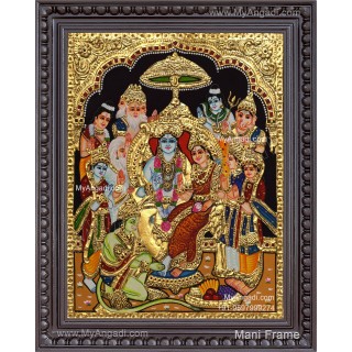 Ramar Pattabhisekam Tanjore Painting