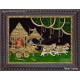 Geetha Saaram Tanjore Painting, Krishna Arjuna Chariot Tanjore Painting
