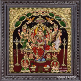 Raja Rajeshwari Tanjore Painting