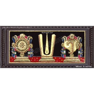 Sangu Chakram Namam Tanjore Painting