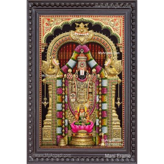 3d Balaji Lakshmi Tanjore Painting