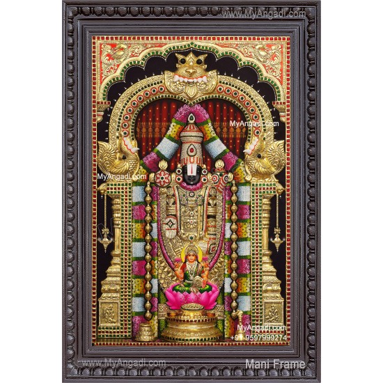 3d Balaji Lakshmi Tanjore Painting