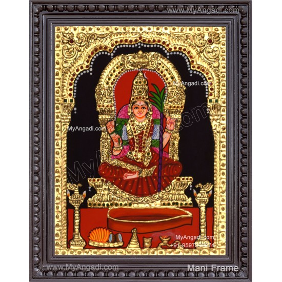 Kamatchi Amman Tanjore Painting