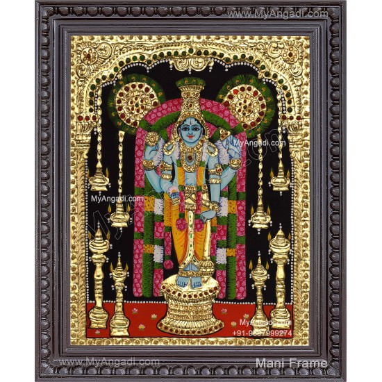 Guruvayurappan Tanjore Painting, Guruvayurappan Tanjore Painting