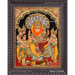 Narasimar Tanjore Painting, Lakshmi Narasimhar Tanjore Painting