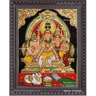 Shiva Family Tanjore Painting