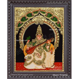 Saraswathi Tanjore Painting