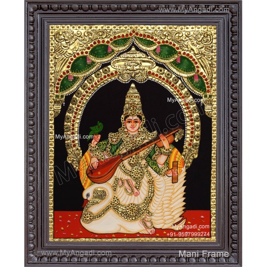 Saraswathi Tanjore Painting