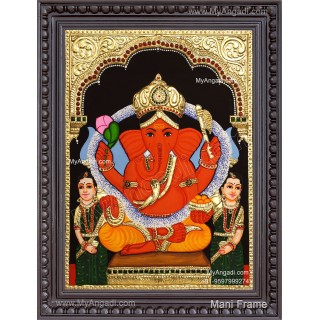 2D Sidhi Ganesha Tanjore Paintings
