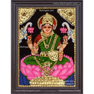 Gajalakshmi Tanjore Painting