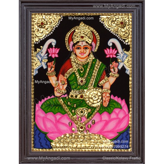 Gajalakshmi Tanjore Painting