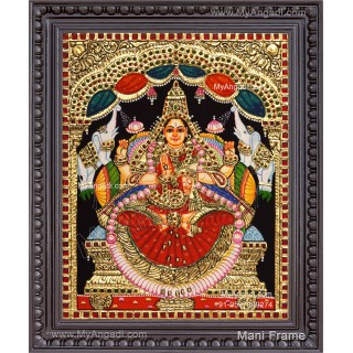 Gajalakshmi Tanjore Painting