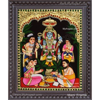 Sathyanarayana Swami Tanjore Painting