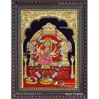 Kariya Kali Amman Tanjore Painting