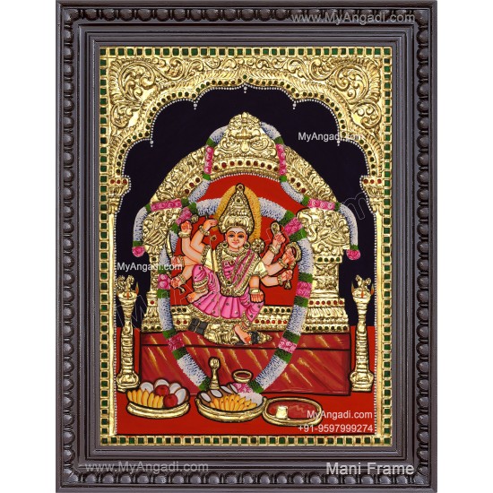 Kariya Kali Amman Tanjore Painting