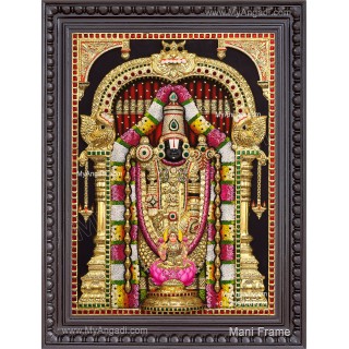 3d Balaji Lakshmi Tanjore Painting
