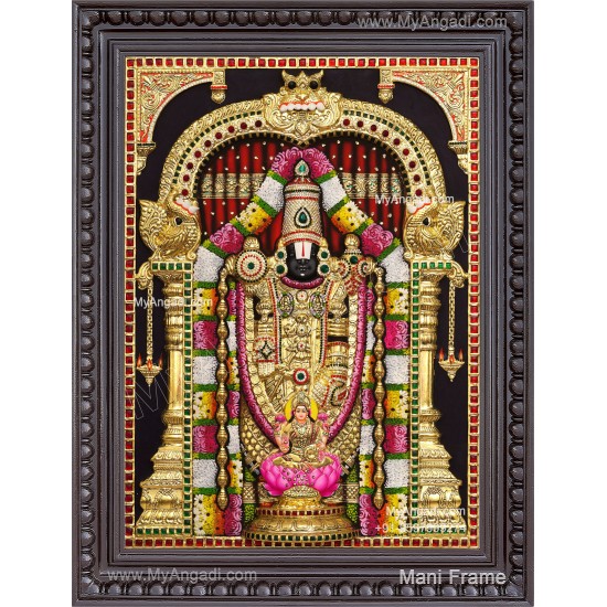 3d Balaji Lakshmi Tanjore Painting