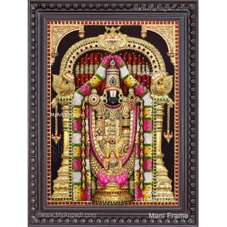 3d Balaji Lakshmi Tanjore Painting