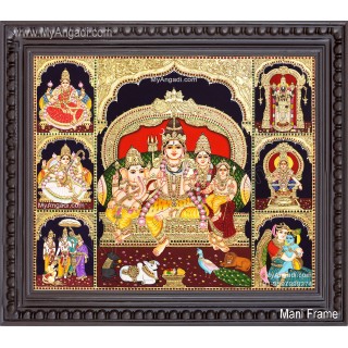 7 Panel  Tanjore Painting
